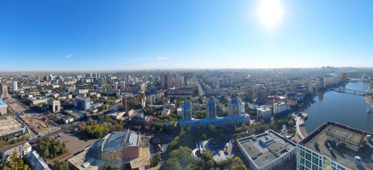 Апартаменты На Набережной С Панорамным Видом На 39 Этаже Astana Ngoại thất bức ảnh